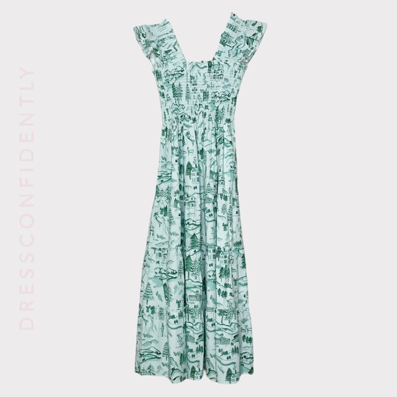 HILL HOUSE Ellie Midi Dress - Ski Chalet - Picture 8 of 12